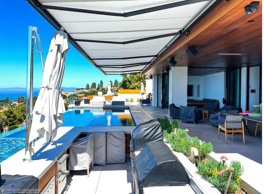 A stylish awning providing shade and comfort. 